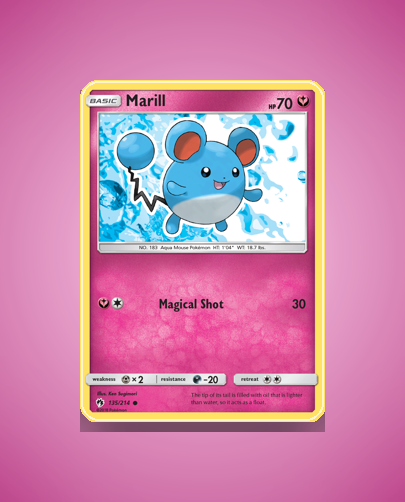 Collector’s Guide: Marill (Lost Thunder #135)