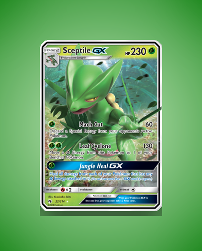 Collector’s Guide: Sceptile-GX (Lost Thunder #22)