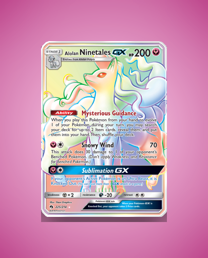 Collector’s Guide: Alolan Ninetales-GX (Lost Thunder #225)