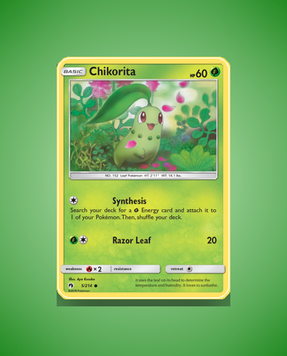 Collector’s Guide: Chikorita (Lost Thunder #5)