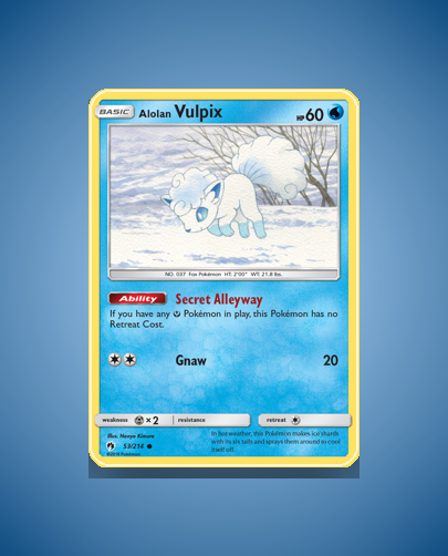Collector’s Guide: Alolan Vulpix (Lost Thunder #53)