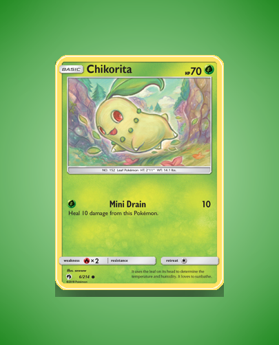 Collector’s Guide: Chikorita (Lost Thunder #6)
