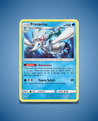 Collector’s Guide: Primarina (Lost Thunder #67)