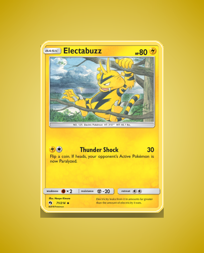 Collector’s Guide: Electabuzz (Lost Thunder #71)