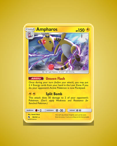 Collector’s Guide: Ampharos (Lost Thunder #78)