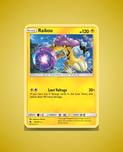 Collector’s Guide: Raikou (Lost Thunder #79)