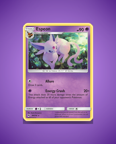 Collector’s Guide: Espeon (Lost Thunder #89)