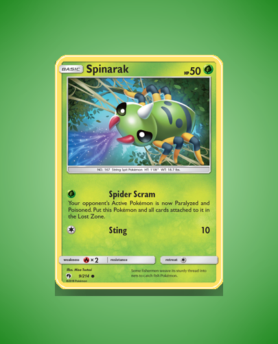 Collector’s Guide: Spinarak (Lost Thunder #9)