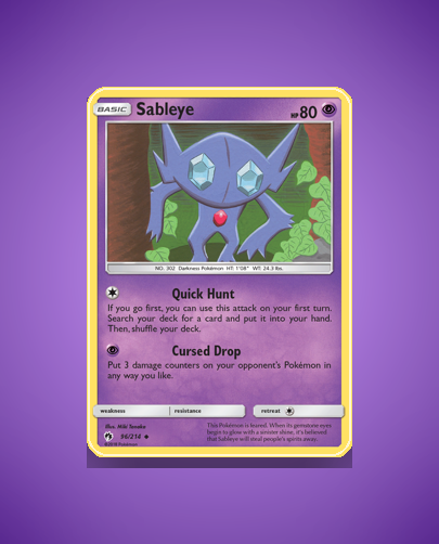 Collector’s Guide: Sableye (Lost Thunder #96)