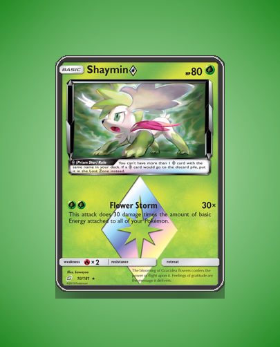 Collector’s Guide: Shaymin ◇ (Team Up #10)