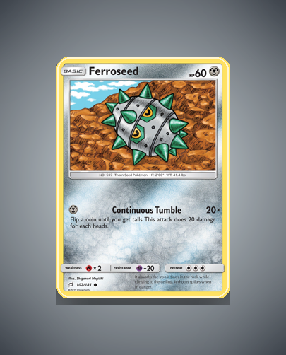 Collector’s Guide: Ferroseed (Team Up #102)