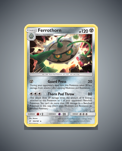 Collector’s Guide: Ferrothorn (Team Up #103)