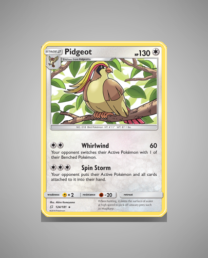 Collector’s Guide: Pidgeot (Team Up #124)