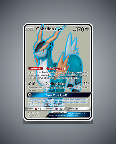 Collector’s Guide: Cobalion-GX (Team Up #168)