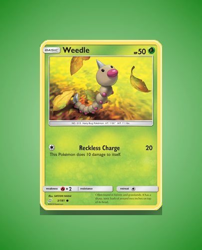 Collector’s Guide: Weedle (Team Up #3)