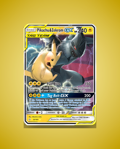 Collector’s Guide: Pikachu & Zekrom-GX (Team Up #33)
