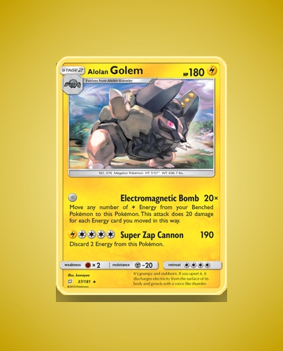 Collector’s Guide: Alolan Golem (Team Up #37)