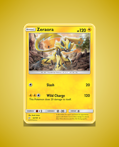 Collector’s Guide: Zeraora (Team Up #52)