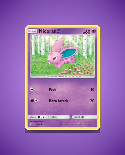 Collector’s Guide: Nidoran ♂ (Team Up #57)