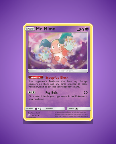 Collector’s Guide: Mr. Mime (Team Up #66)