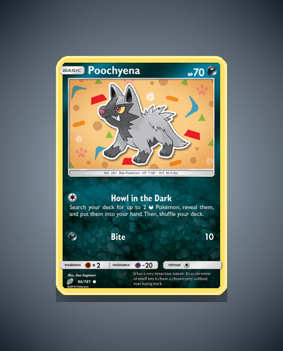 Collector’s Guide: Poochyena (Team Up #86)