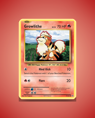 Collector’s Guide: Growlithe (Evolutions #17)