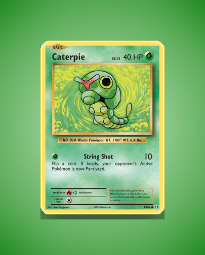 Collector’s Guide: Caterpie (Evolutions #3)