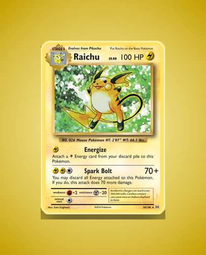 Collector’s Guide: Raichu (Evolutions #36)