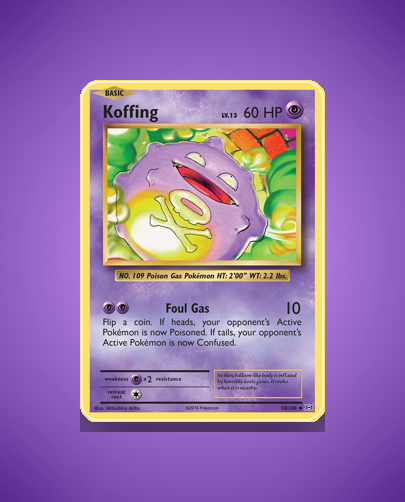 Collector’s Guide: Koffing (Evolutions #50)