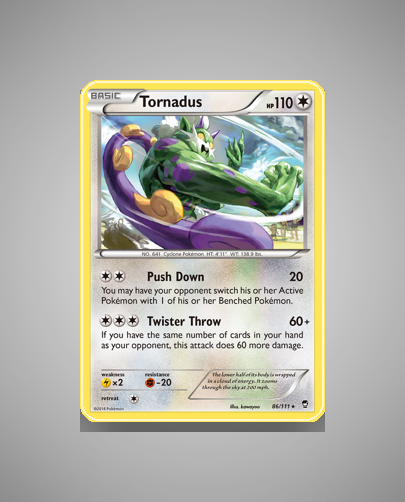 Collector’s Guide: Tornadus (Furious Fists #86)