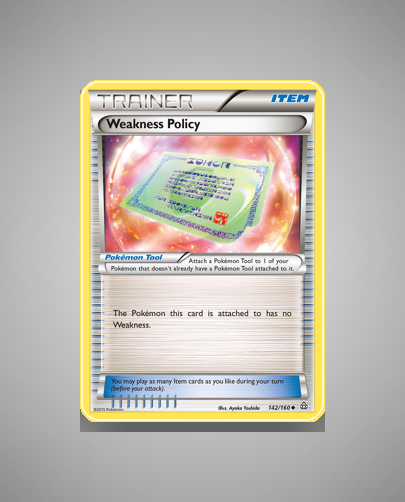 Collector’s Guide: Weakness Policy (Primal Clash #142)