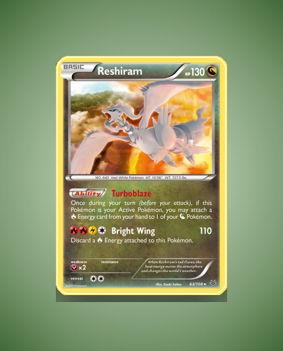 Collector’s Guide: Reshiram (Roaring Skies #63)
